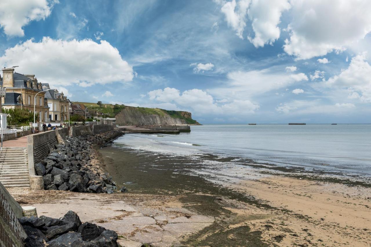 Le 22 - Studio 4P Proche Mer & Vue Bourg Arromanches-les-Bains Kültér fotó